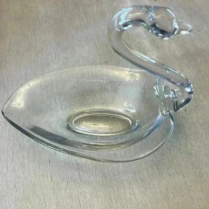 Vintage Duncan & Miller swan candy dish
